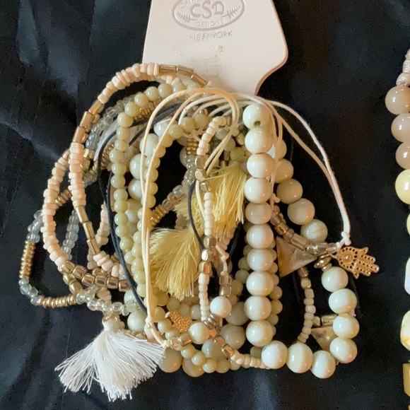 Necklace by Gennaro, with Bracelets by Catherine Stein, Beautiful Set🔥❤️💙💕😂 - Picture 4 of 8